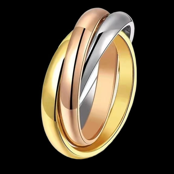 Titanium Steel Couple Rings - Simple Personality Design