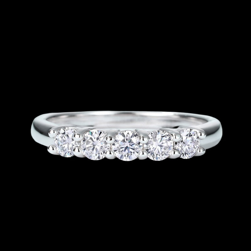 Moissanite Tanabata Ring for Valentine's Day