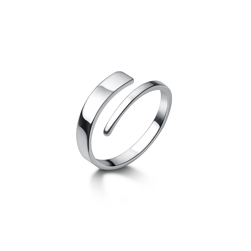 S925 Silver Women's Korean Fashion Temperament Ring