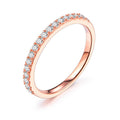 Sterling Silver Moissanite Ring Jewelry