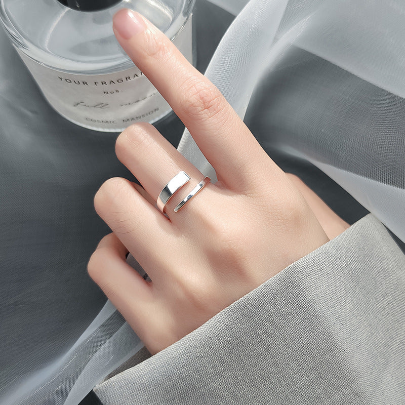 S925 Silver Women's Korean Fashion Temperament Ring