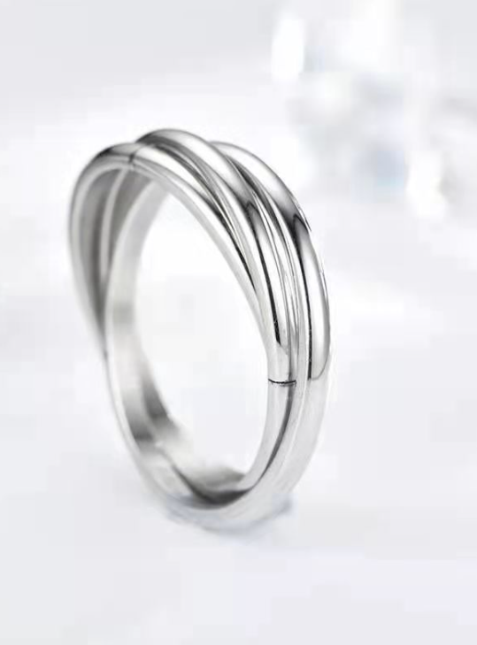 Titanium Steel Couple Rings - Simple Personality Design