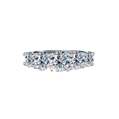 3.6 CTTWS925 Silver Moissanite Star Ring for Women