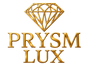 Prysm Lux gold diamond logo with transparent background